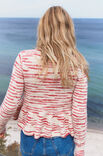 Lana Grossa PULL AVEC UNE BASQUE Natural Alpaca Pelo