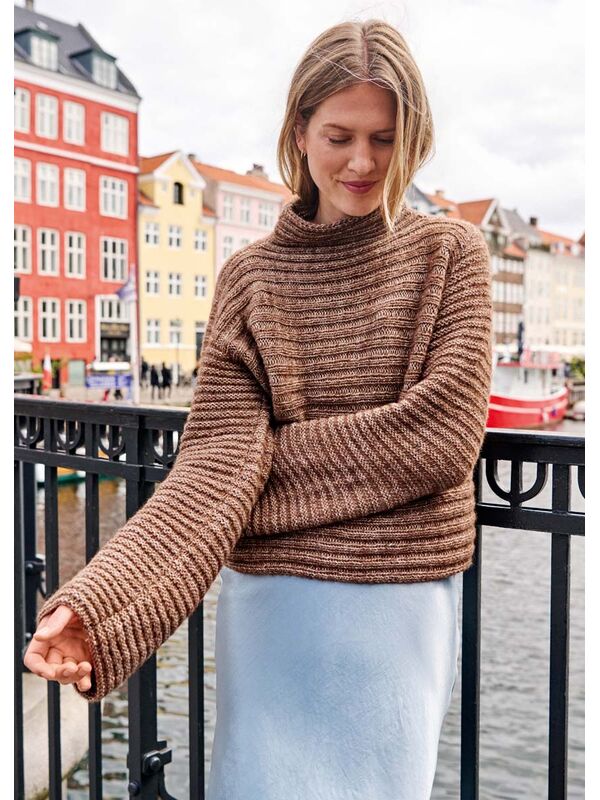 Lana Grossa PULL CÔTELÉ Natural Alpaca Pelo