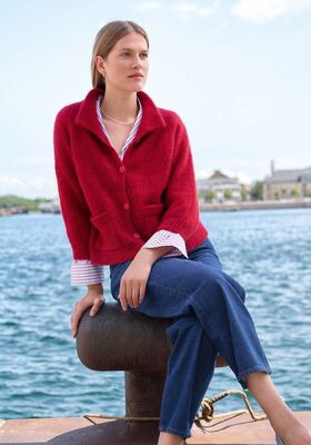 CARDIGAN RAGLAN Ecopuno & Silkhair de Lana Grossa