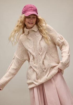SWEAT LONG Ecopuno & Natural Superkid Tweed de Lana Grossa