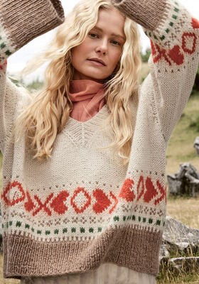 PULL Natural Lama Chunky & Mohair di Gio de Lana Grossa