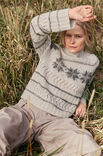 Lana Grossa PULL RAGLAN Natural Alpaca Pelo