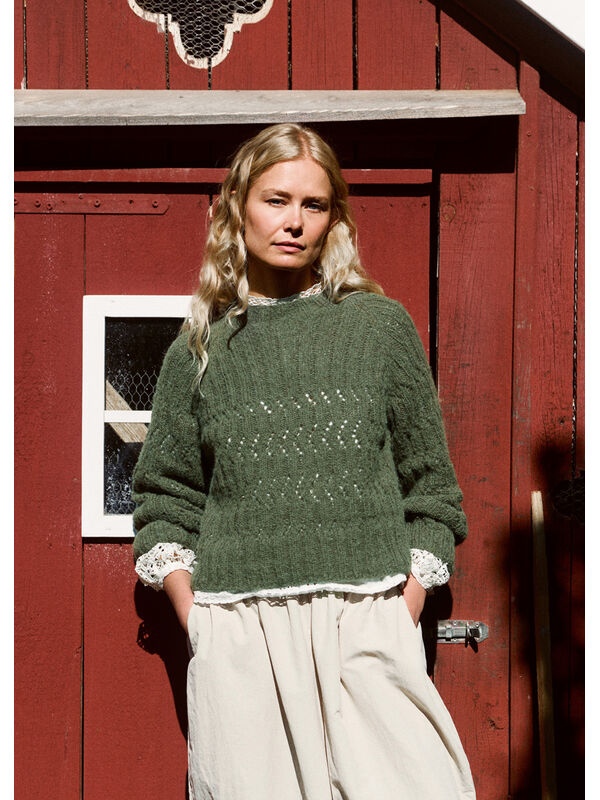 Lana Grossa PULL RAGLAN Nebbia