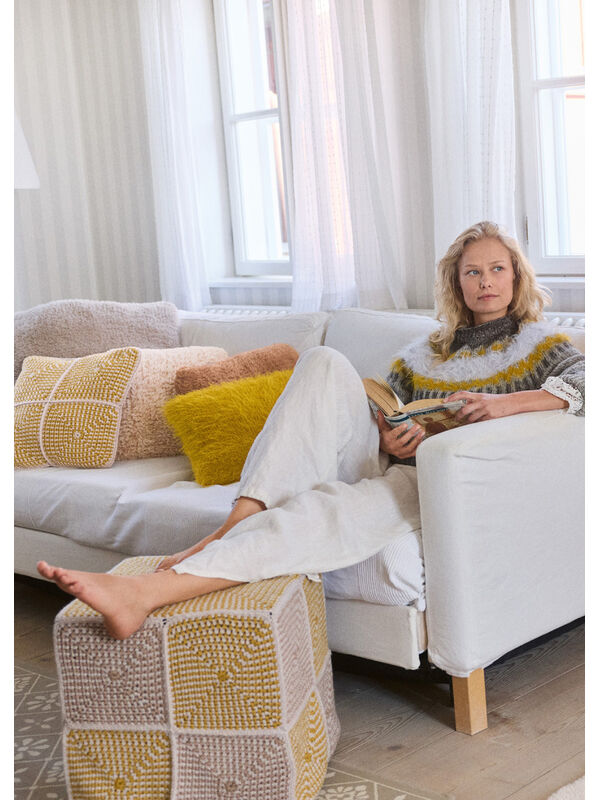 Lana Grossa HOUSSE POUR POUF CUBIQUE Alta Moda Cashmere 16