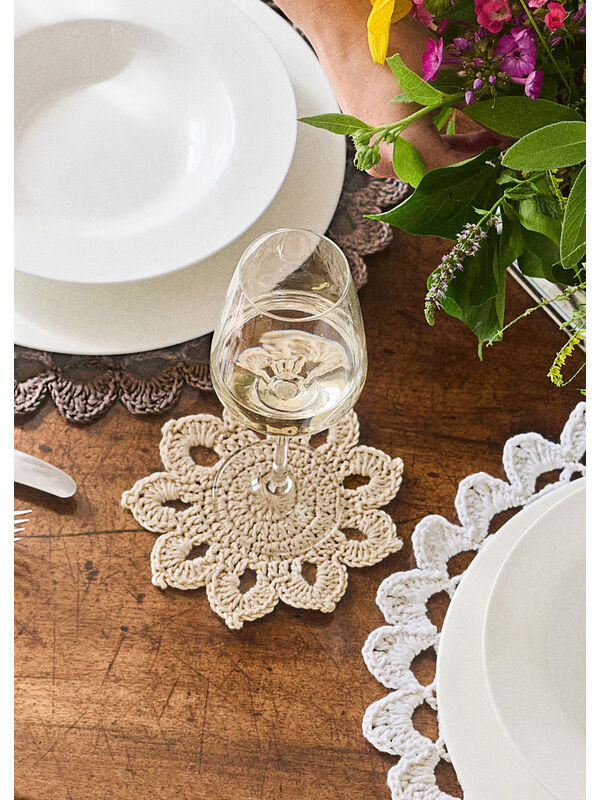 Lana Grossa FLEUR POUR DESSOUS DE VERRE/ TASSE Landlust Baumwolle