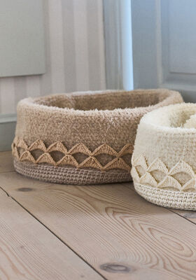PANIER AVEC BORDURE The Tube, Soffio, Pelliccia & Cool Wool Superbig de Lana Grossa