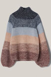 Lana Grossa PULL RAGLAN À LARGES RAYURES Ecopuno & Setasuri