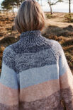 Lana Grossa PULL RAGLAN À LARGES RAYURES Ecopuno & Setasuri