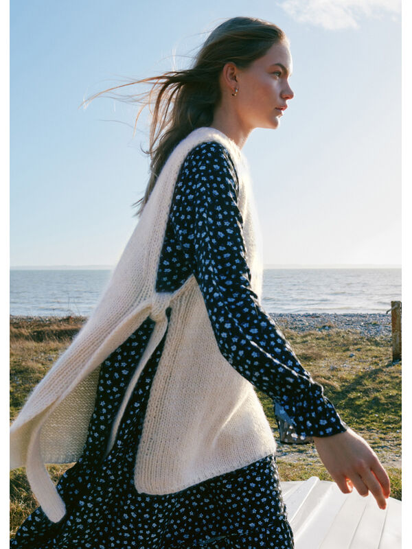 Lana Grossa CHANDAIL EN JERSEY ENDROIT Natural Alpaca Pelo