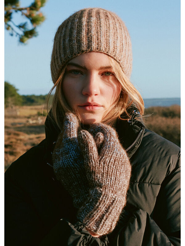 Lana Grossa MOUFLES EN JERSEY ENDROIT Cara & Natural Alpaca Pelo