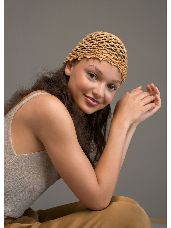 Lana Grossa BONNET AU CROCHET EN POINT FILET Linarte