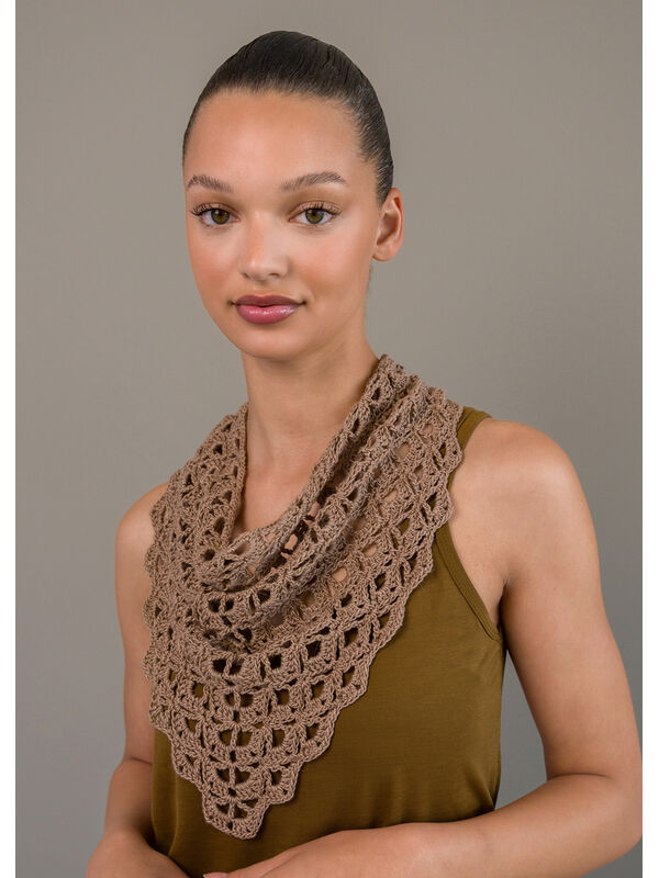 Lana Grossa CHÂLE AU CROCHET Solo Lino