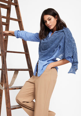 CHÂLE Cool Wool Lace de Lana Grossa