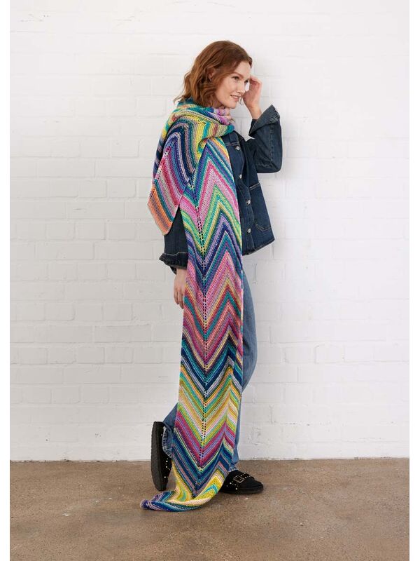 Lana Grossa ÉCHARPE EN MOTIF CHEVRON Farfalla