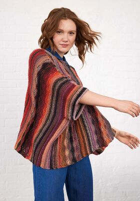 PONCHO Farfalla de Lana Grossa