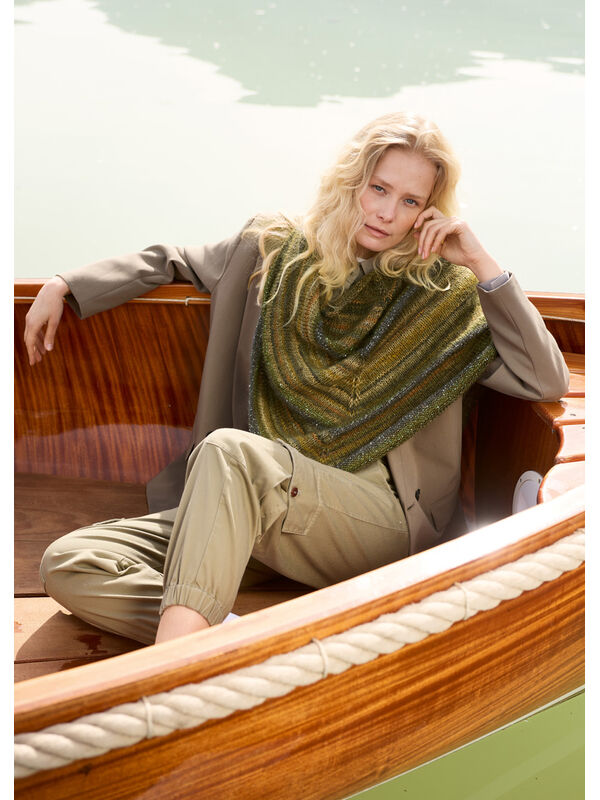 Lana Grossa FOULARD TRIANGULAIRE Colorissimo, Silkhair & Glamour