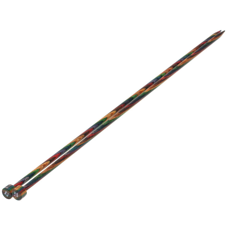 Lana Grossa Aiguilles à tricoter design en bois Color N° 5,5/35cm