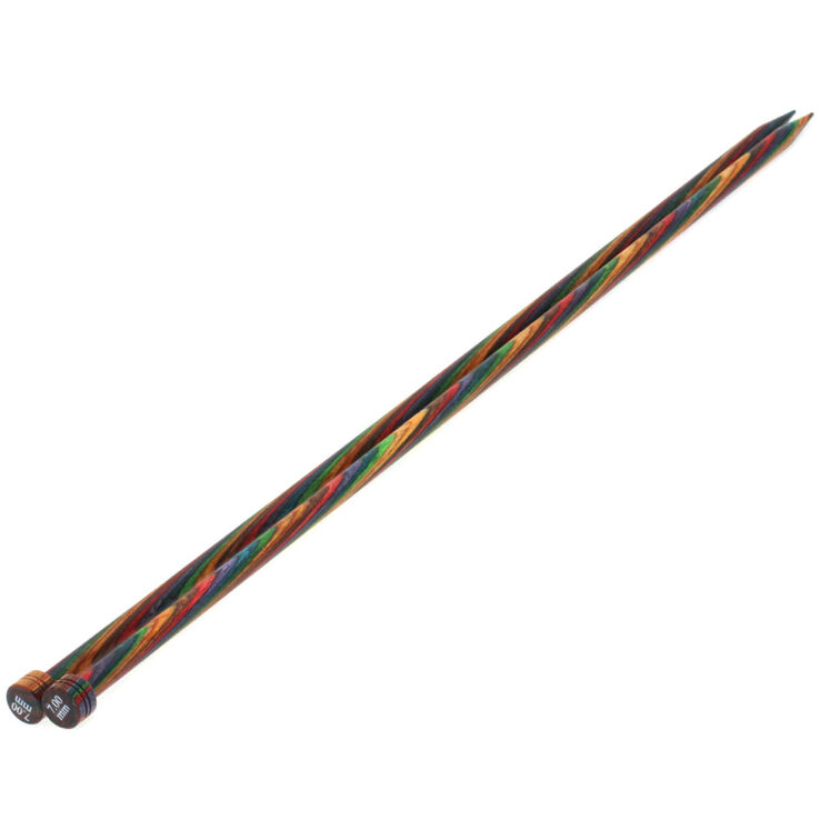 Lana Grossa Aiguilles à tricoter design en bois Color N° 7,0/35cm