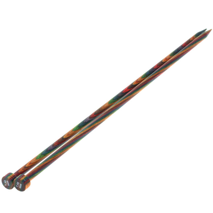Lana Grossa Aiguilles à tricoter design en bois Color N° 7,5/35cm