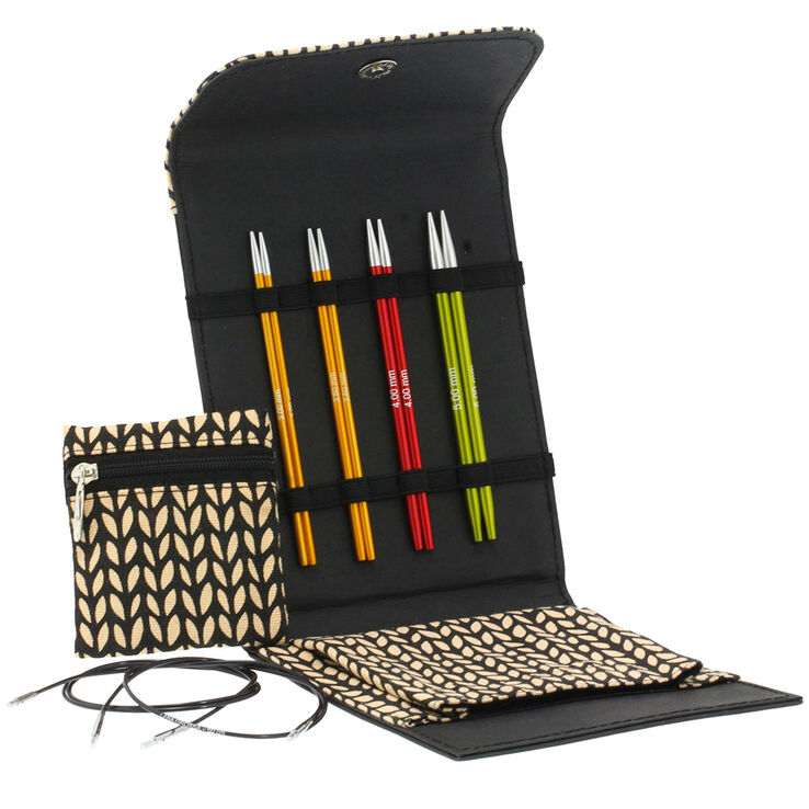 Lana Grossa  Set d'aiguille Aluminium Rainbow petit (noir)