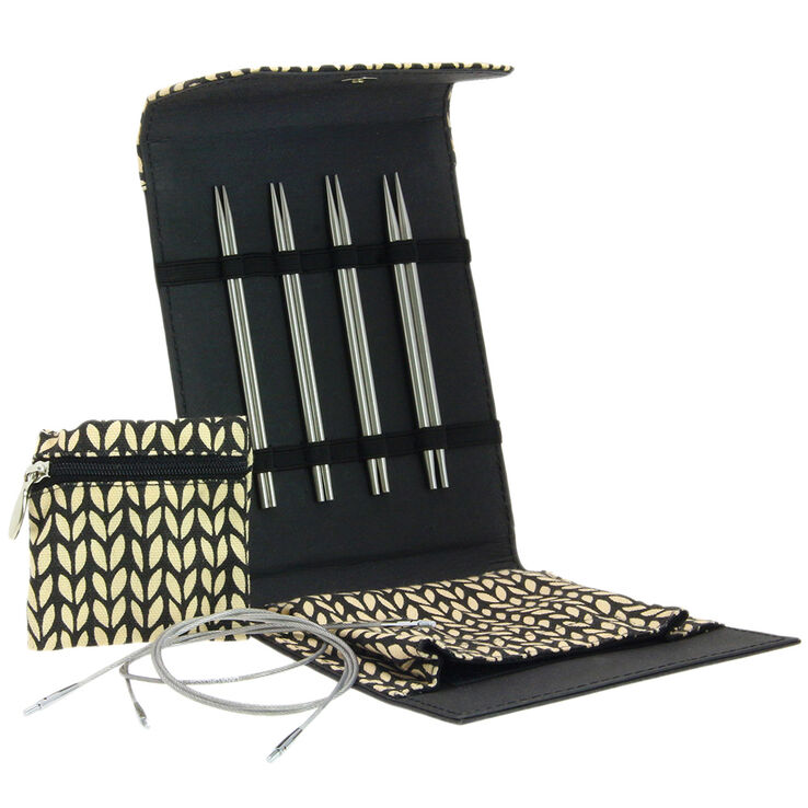 Lana Grossa Set d'aiguille acier inoxydable petit (noir)