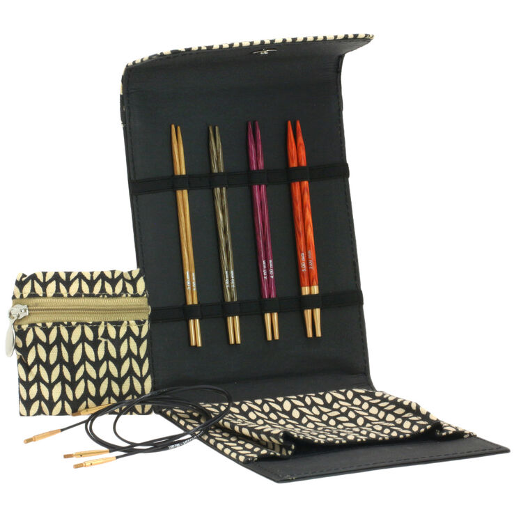 Lana Grossa  Set d'aiguille design en bois Signal petit (noir)