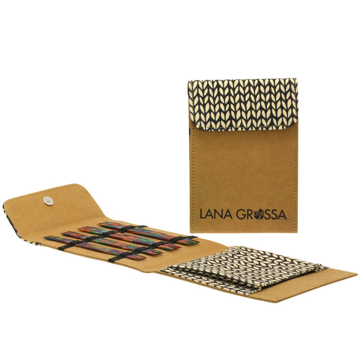 Lana Grossa Set jeu d'aiguille design en bois Multicolor (brun)