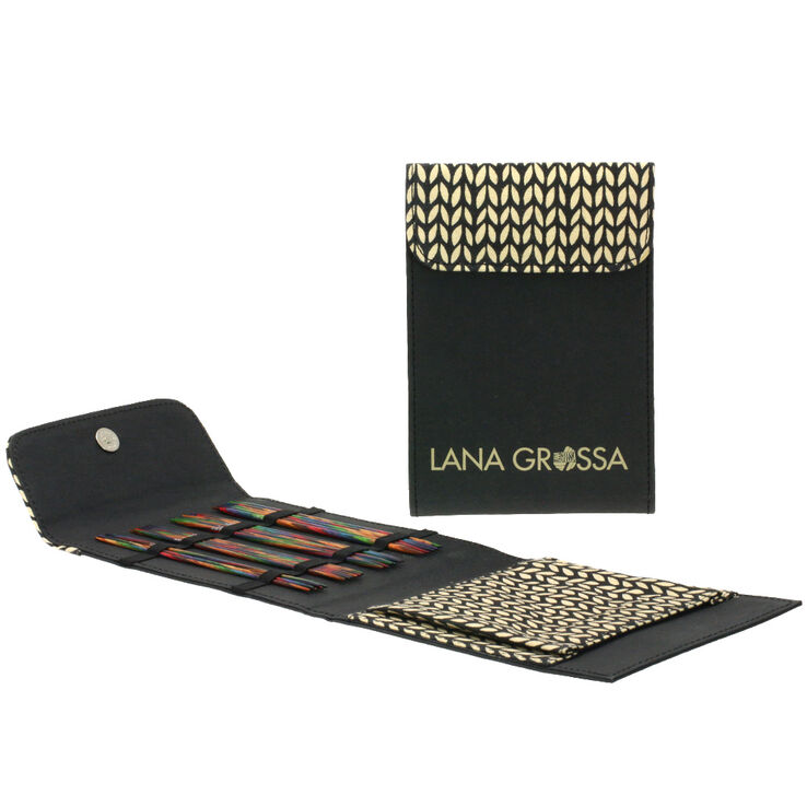 Lana Grossa  Set jeu d'aiguille design en bois Multicolor (noir)