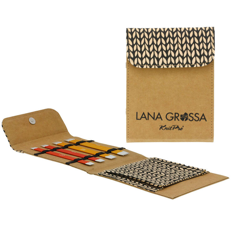 Lana Grossa Set jeu d'aiguille Aluminium Rainbow 15 cm (brun)
