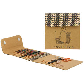 Lana Grossa Set tricot chaussettes Design bois Multicolor par Tanja Steinbach