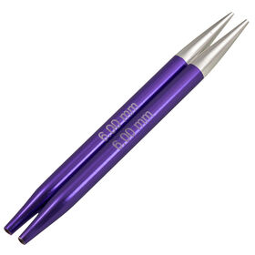 Lana Grossa Aiguilles interchangeables Aluminium Rainbow Vario N° 6,0 courtes