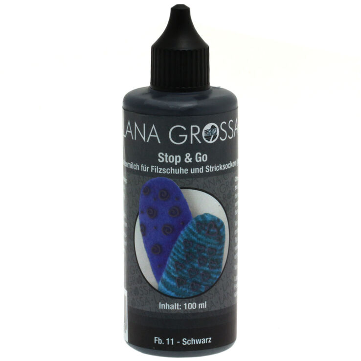 Lana Grossa Stop & Go Lait de latex | 11-noir