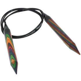 Lana Grossa Aiguille circulaire design en bois Multicolor N° 12,0/100cm