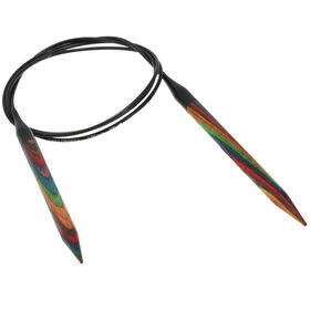 Lana Grossa Aiguille circulaire design en bois Multicolor N° 7,0/100cm
