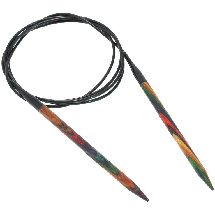 Lana Grossa Aiguille circulaire design en bois Multicolor N° 5,5/120cm