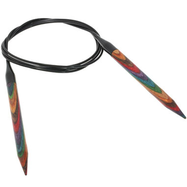 Lana Grossa Aiguille circulaire design en bois Multicolor N° 7,0/120cm