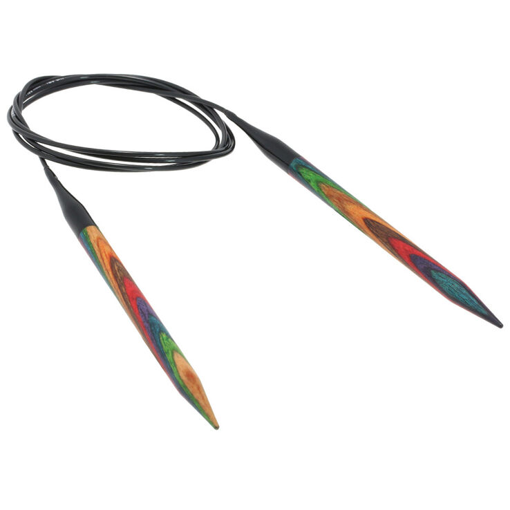 Lana Grossa Aiguille circulaire design en bois Multicolor N° 8,0/120cm