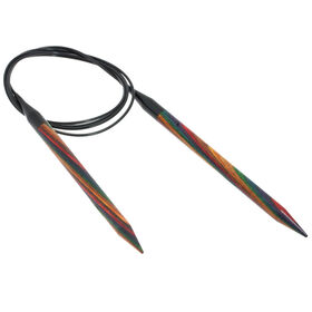 Lana Grossa Aiguille circulaire design en bois Multicolor N° 9,0/120cm