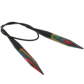 Lana Grossa Aiguille circulaire design en bois Multicolor N° 10,0/40cm