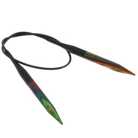 Lana Grossa Aiguille circulaire design en bois Color N° 6,5/40cm
