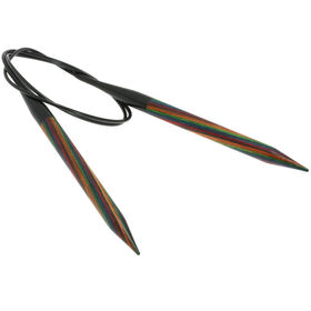 Lana Grossa Aiguille circulaire design en bois Multicolor N° 10,0/80cm