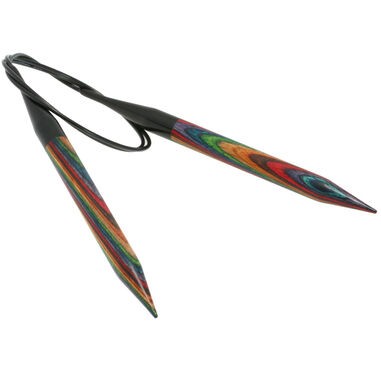 Lana Grossa Aiguille circulaire design en bois Multicolor N° 12,0/80cm