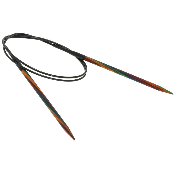 Lana Grossa Aiguille circulaire design en bois Multicolor N° 4,5/80cm