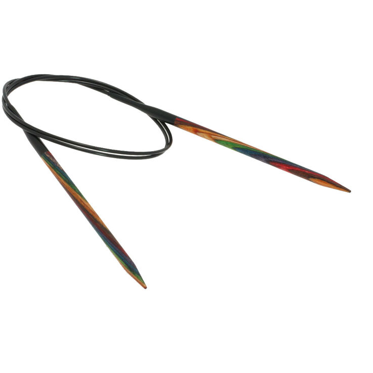 Lana Grossa Aiguille circulaire design en bois Multicolor N° 5,0/80cm