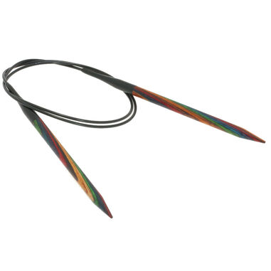 Lana Grossa Aiguille circulaire design en bois Multicolor N° 6,0/80cm