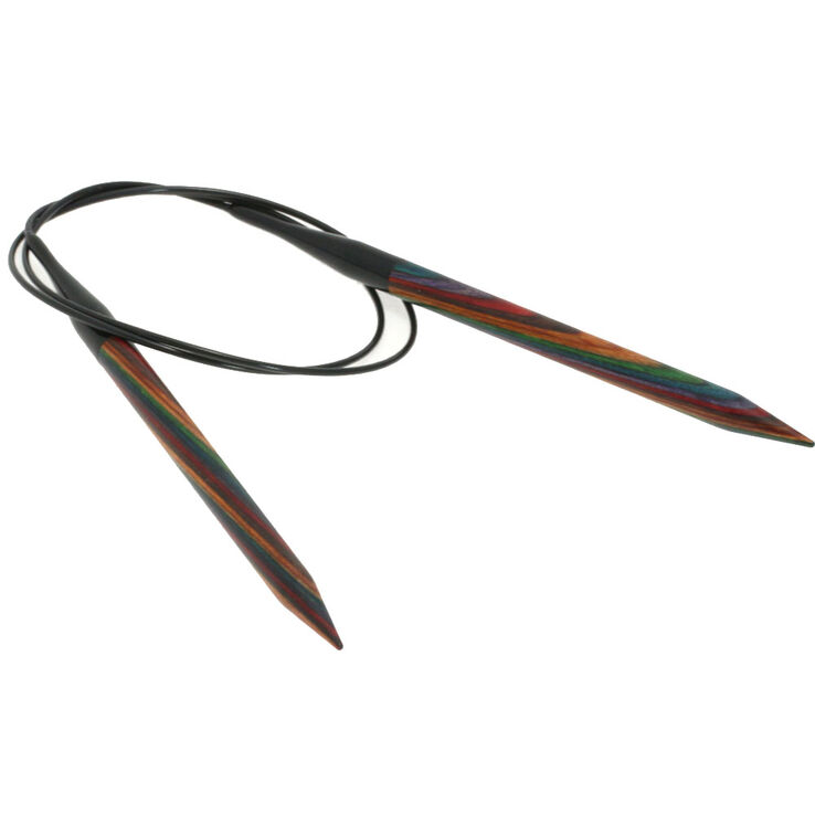 Lana Grossa Aiguille circulaire design en bois Multicolor N° 8,0/80cm