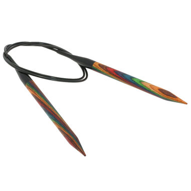 Lana Grossa Aiguille circulaire design en bois Multicolor N° 9,0/80cm
