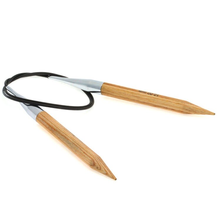 Lana Grossa Aiguille circulaire design en bois Natur N°12/80cm