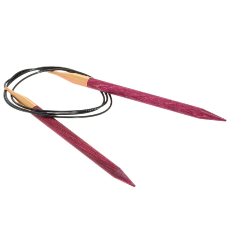 Lana Grossa Aiguille circulaire design en bois Signal N° 8/100cm