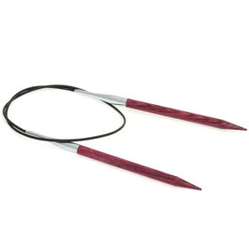 Lana Grossa Aiguille circulaire design en bois argent Signal N° 6,5/60cm